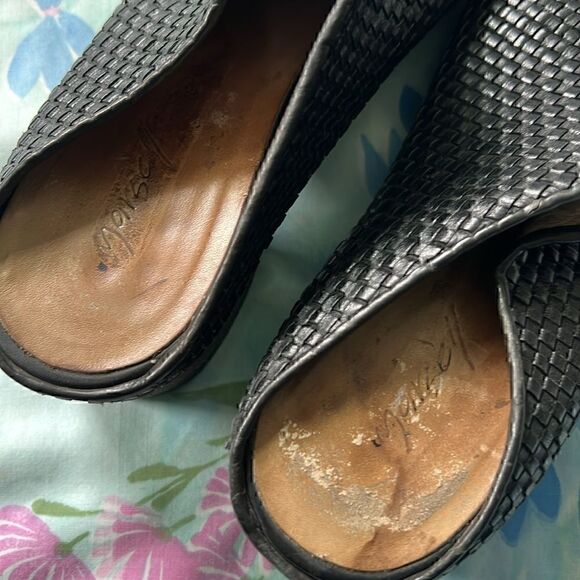 Marsell Woven Peeptoe Heeled Mules - 37 - Picture 14 of 14